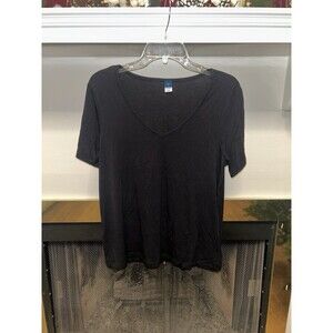 Women’s Black V-Neck Shirt - Size Small